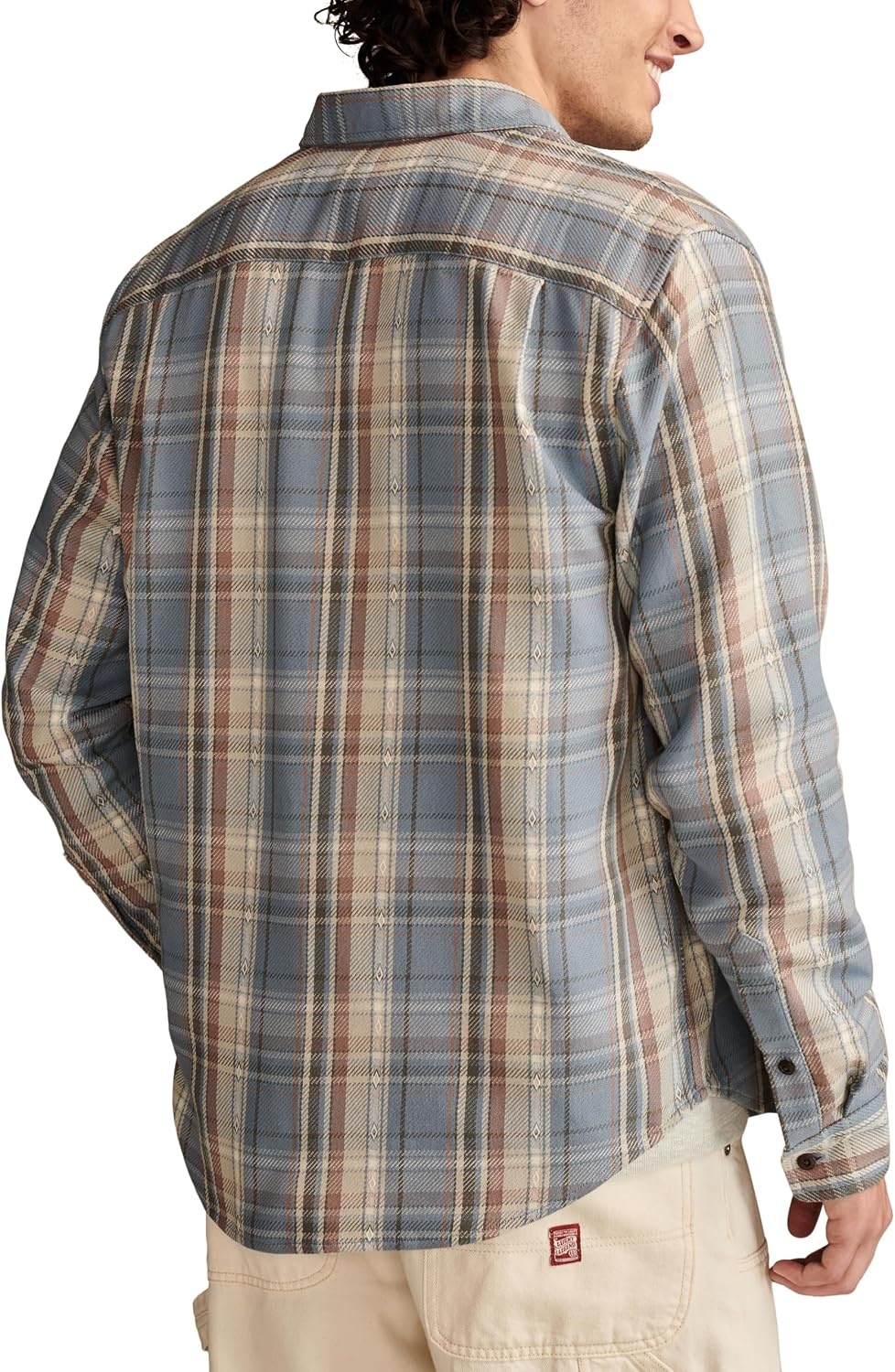 image:imageLucky Brand Mens Vintage Dobby Twill WorkshirtBlue Multi