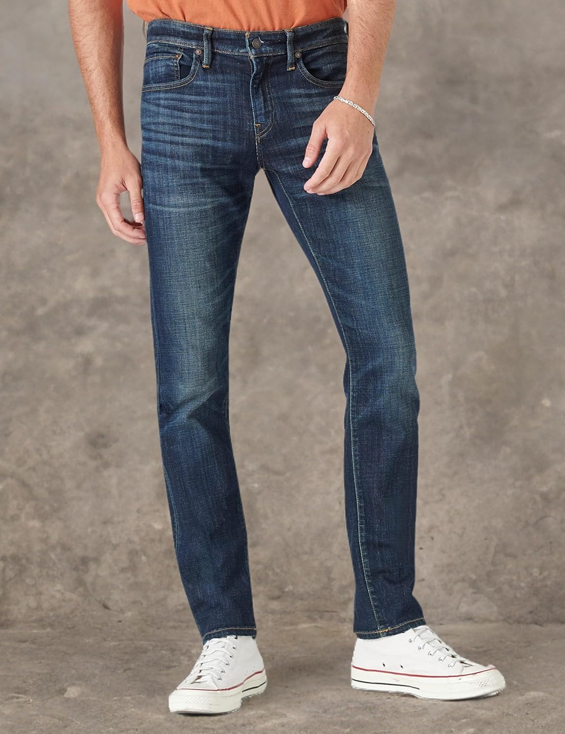 image:imageLucky Brands Mens 110 Slim Coolmax Stretch JeanLeon Park