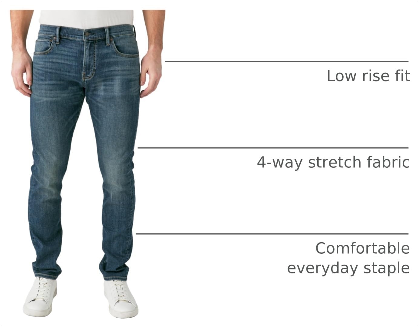 image:imageLucky Brands Mens 110 Slim Coolmax Stretch JeanMcarthur