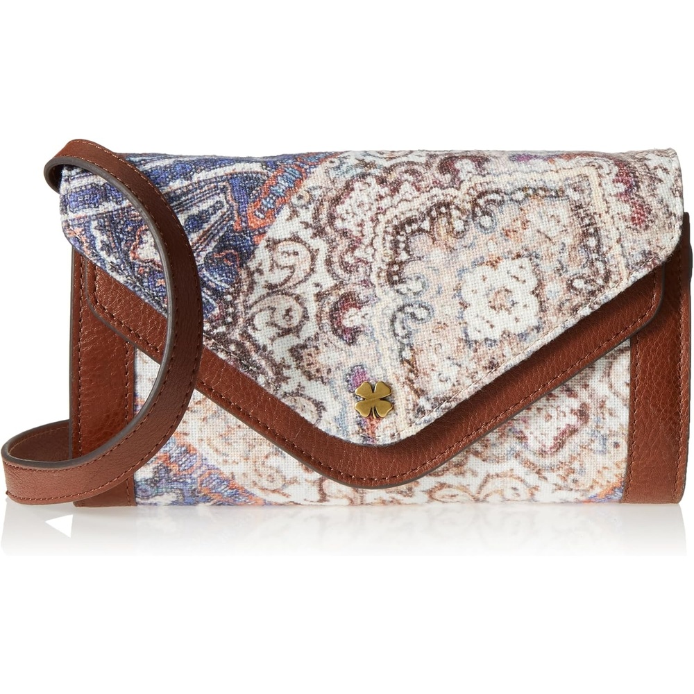 image:imageLucky Brand Love fabric Crossbody Wallet convertible purse with adjustable strap interior wallet function One Size US