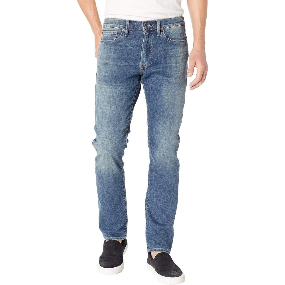 image:imageLucky Brand Mens 121 Slim Straight Coolmax Stretch JeansBig Puddle