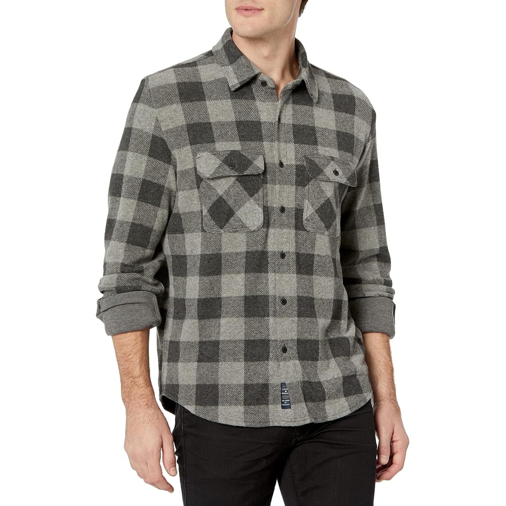 image:imageLucky Brand Mens Brushed Jersey ShirtBlack MultiBlack
