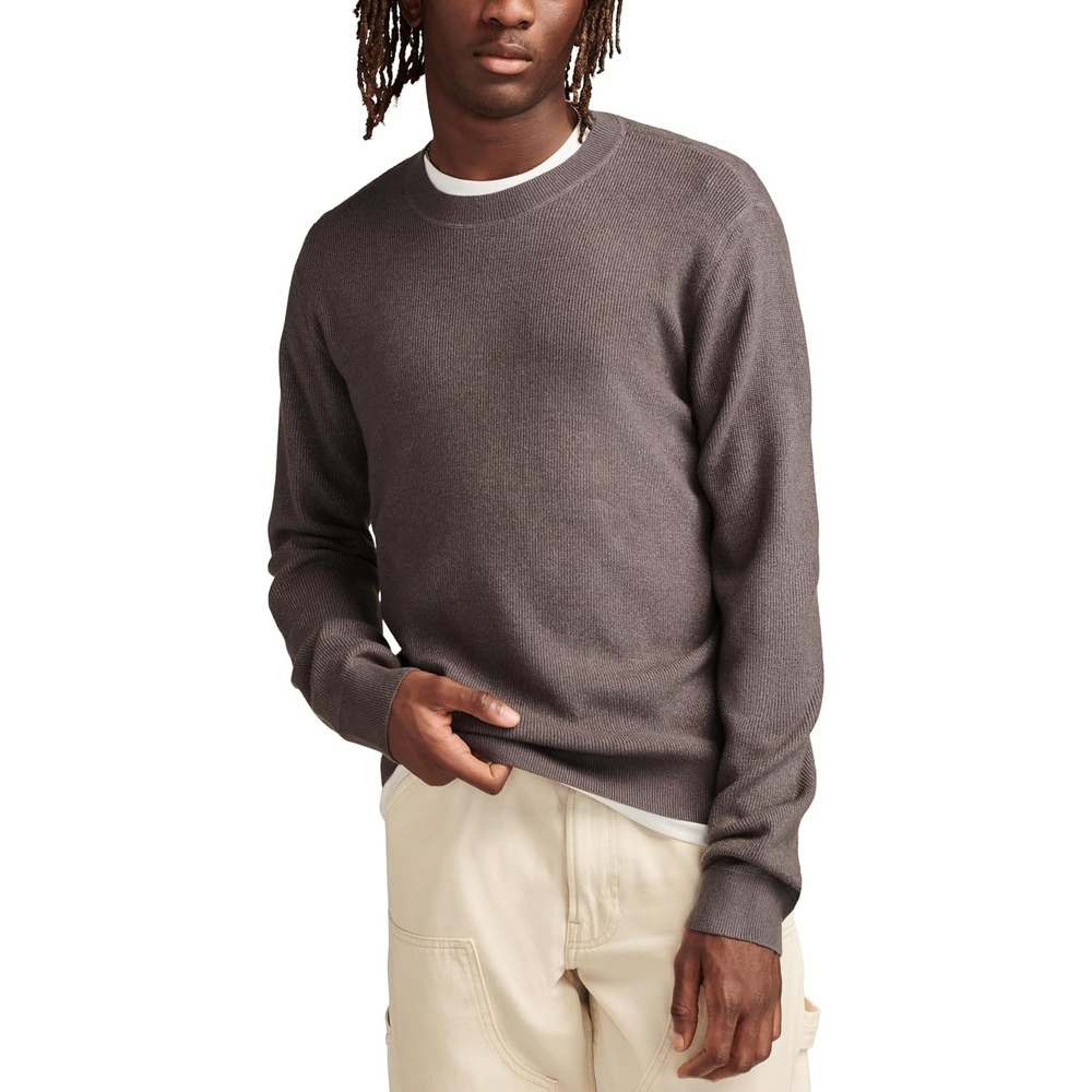 image:imageLucky Brand Mens Fine Gauge Crew SweaterBros B65 Heather