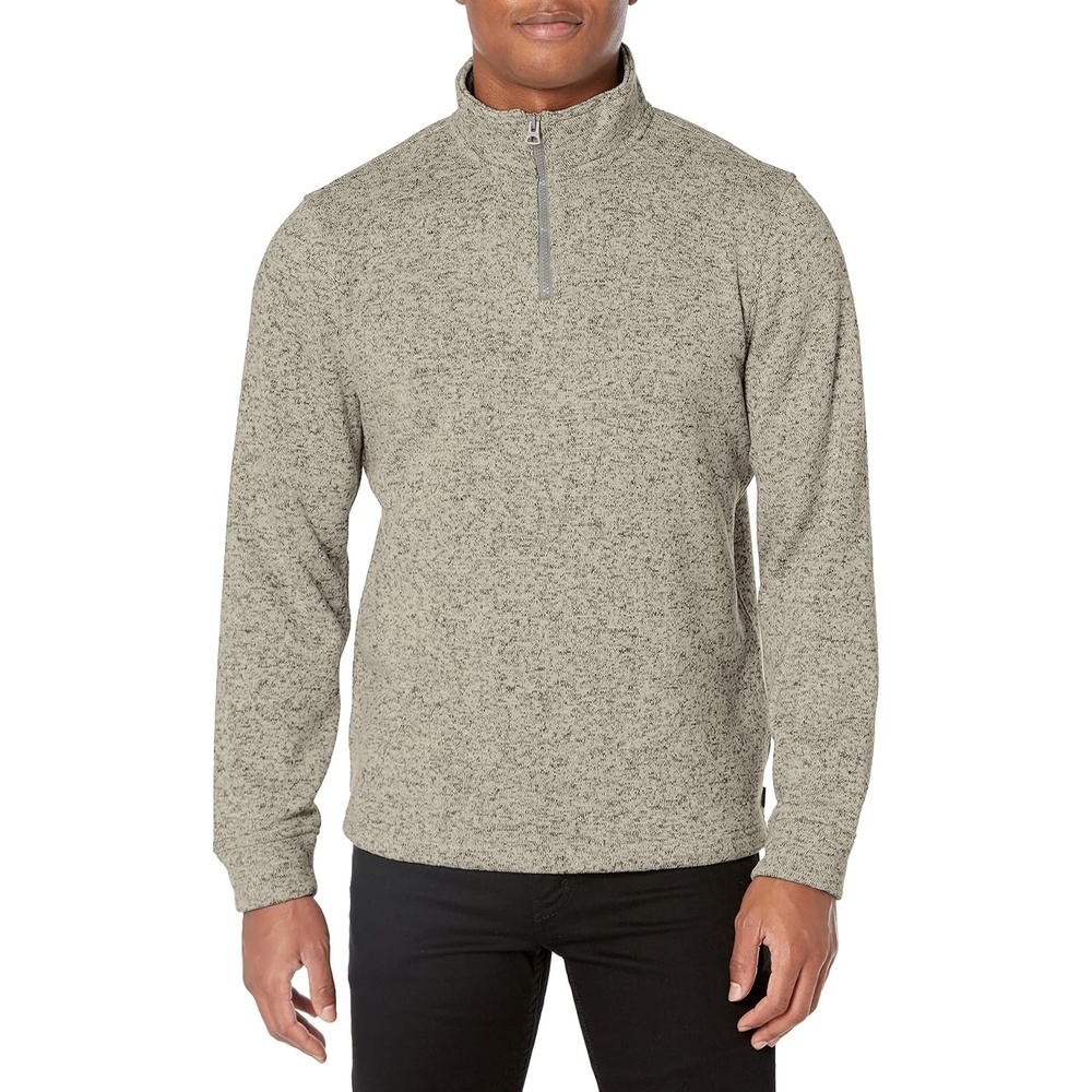 image:imageLucky Brand Mens Los Feliz Mock Neck Half Zip FleeceCream