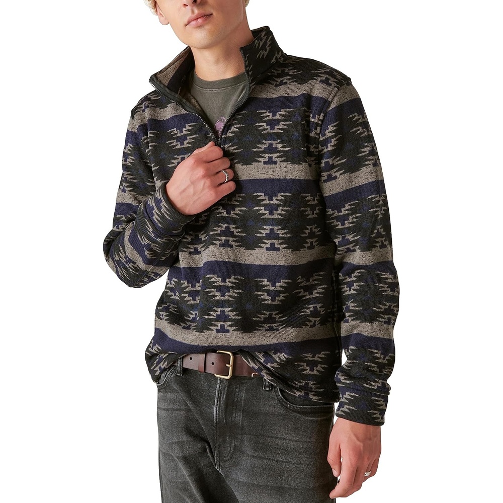 image:imageLucky Brand Mens Lucky Brand Mens Los Feliz Half Zip MockneckMulti