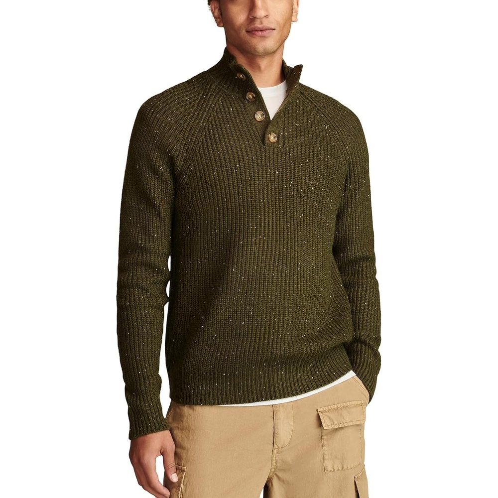 image:imageLucky Brand Mens NEP 14 Mock Neck SweaterOlive Night