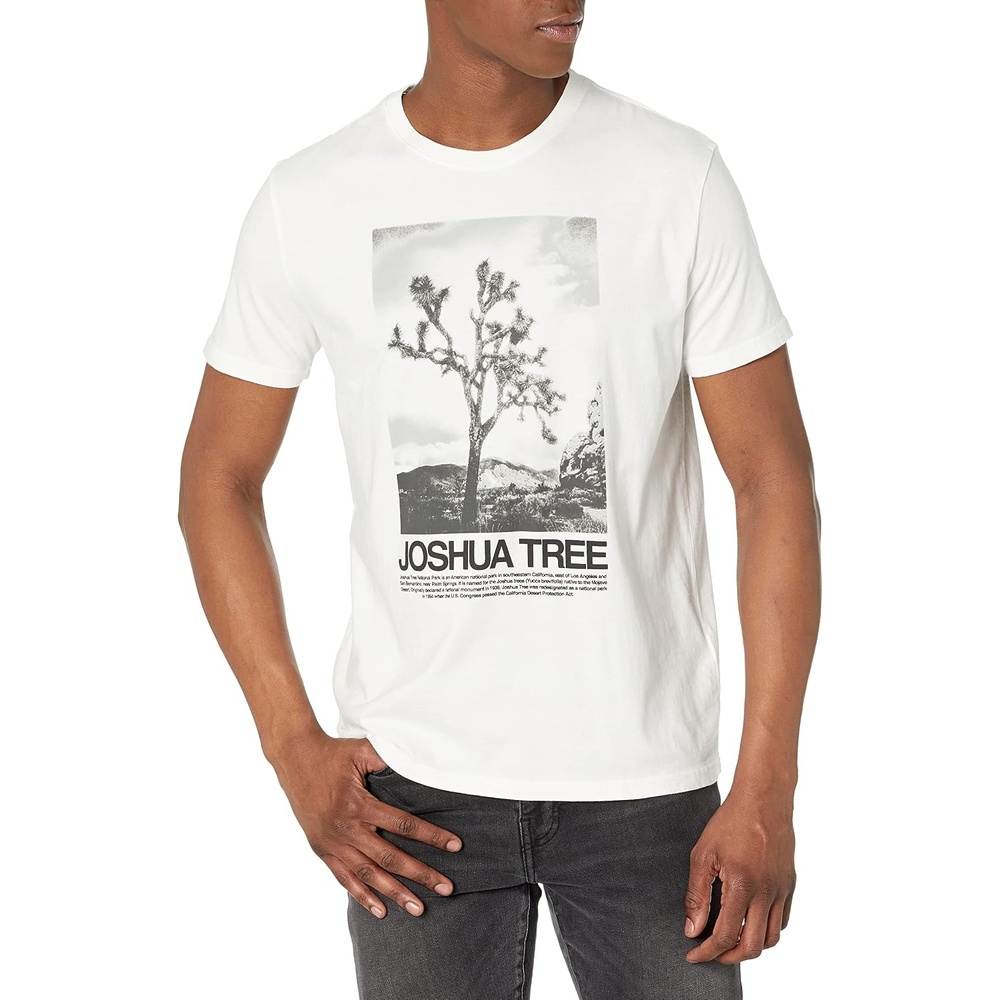 image:imageLucky Brand Mens Short Sleeve Joshua Tree Graphic TeeBright White