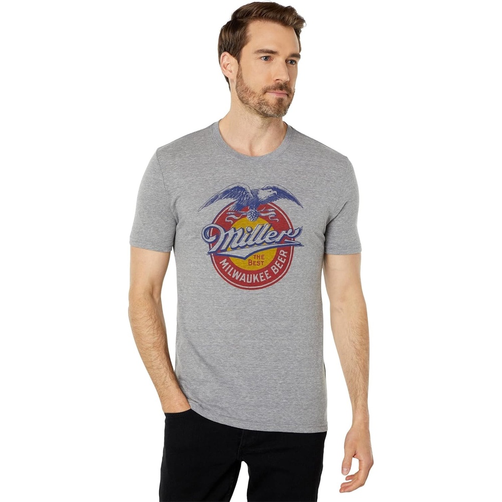 image:imageLucky Brand Mens Short Sleeve Millers Graphic TshirtGrey