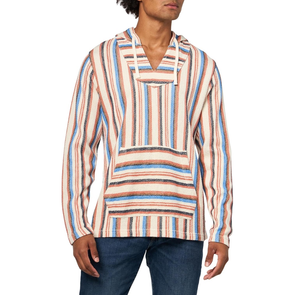 image:imageLucky Brand Mens Stripe Baja HoodieMulti