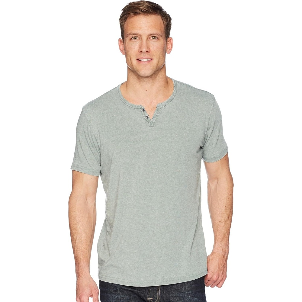 image:imageLucky Brand Mens Venice Burnout Notch Neck Tee ShirtLaurel Wreath