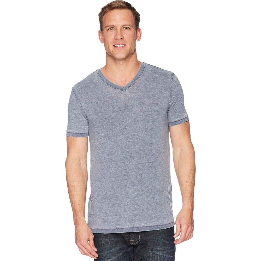 image:imageLucky Brand Mens Venice Burnout V Neck TeeAmerican Navy
