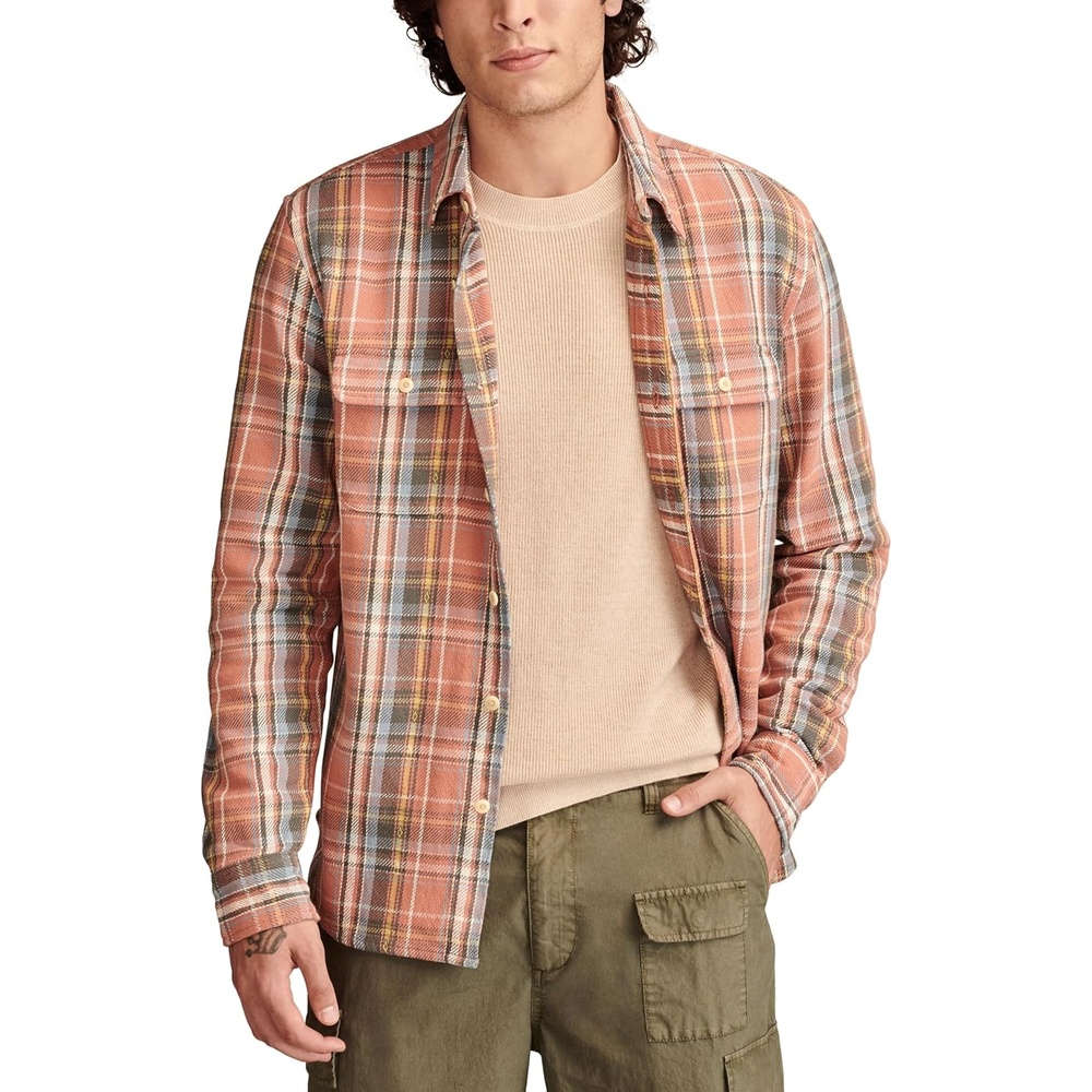 image:imageLucky Brand Mens Vintage Dobby Twill WorkshirtMulti