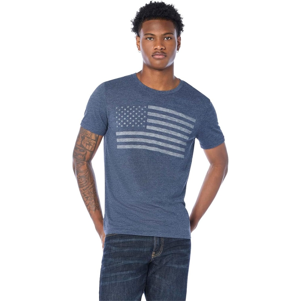image:imageLucky Brand USA Flag Graphic TeeAmerican Navy