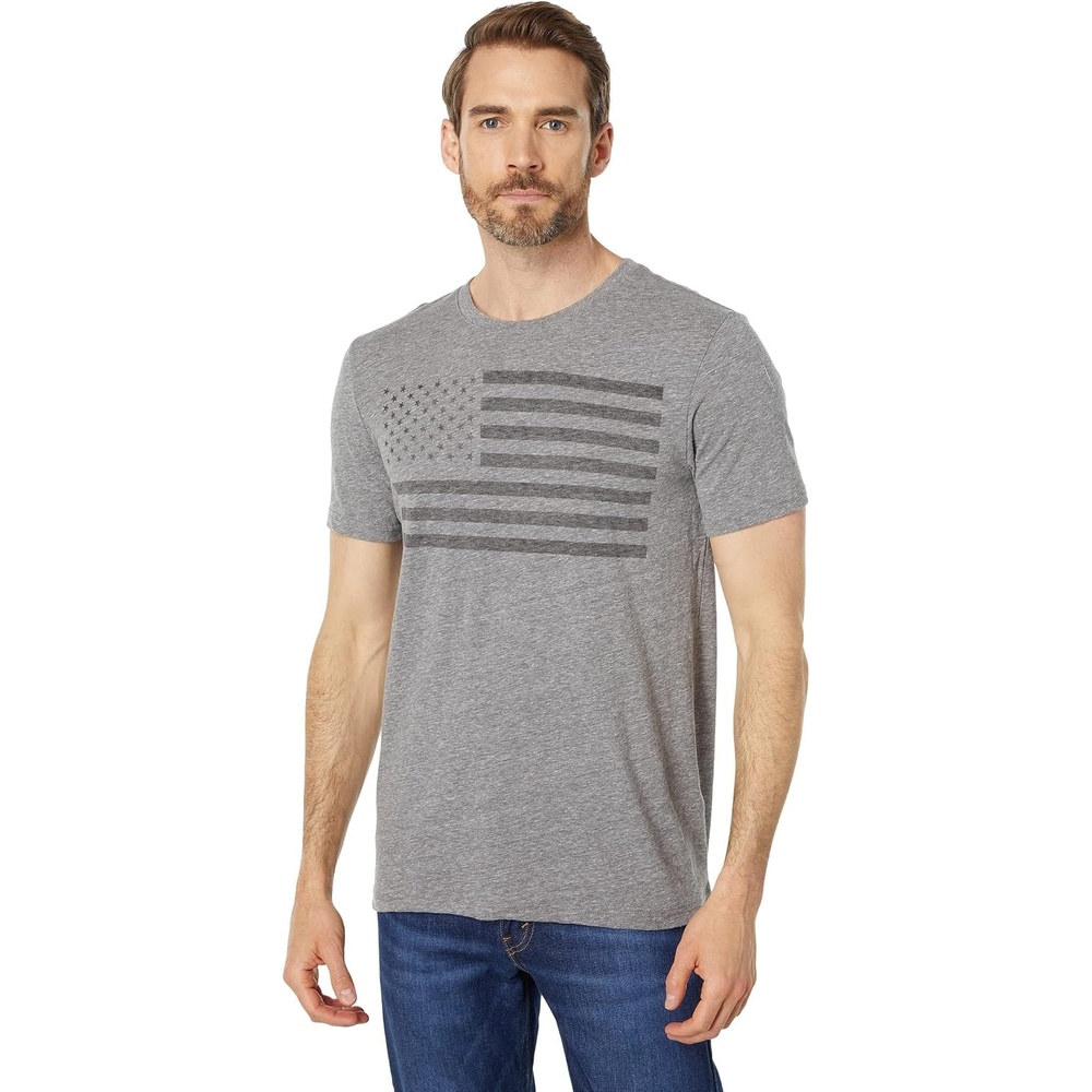 image:imageLucky Brand USA Flag Graphic TeeGrey